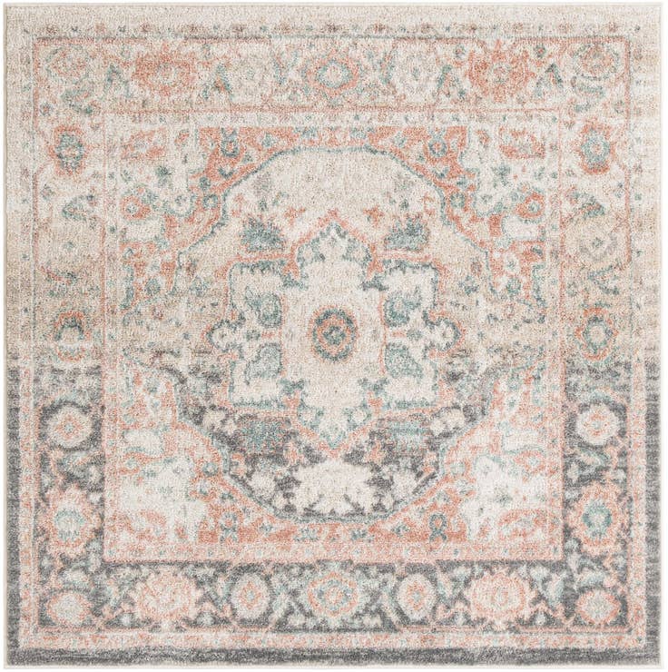 Detail image of 5' x 5' Madeline Vintage Square Rug