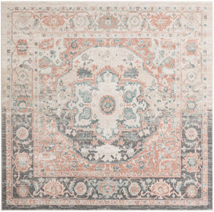Detail image of 8' x 8' Madeline Vintage Square Rug