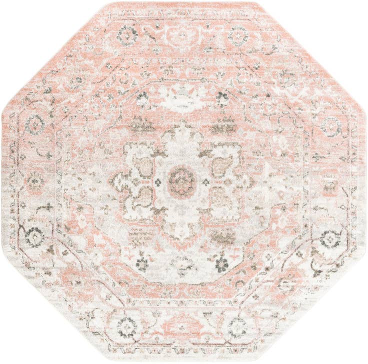 Detail image of 7' 10 x 7' 10 Madeline Vintage Octagon Rug