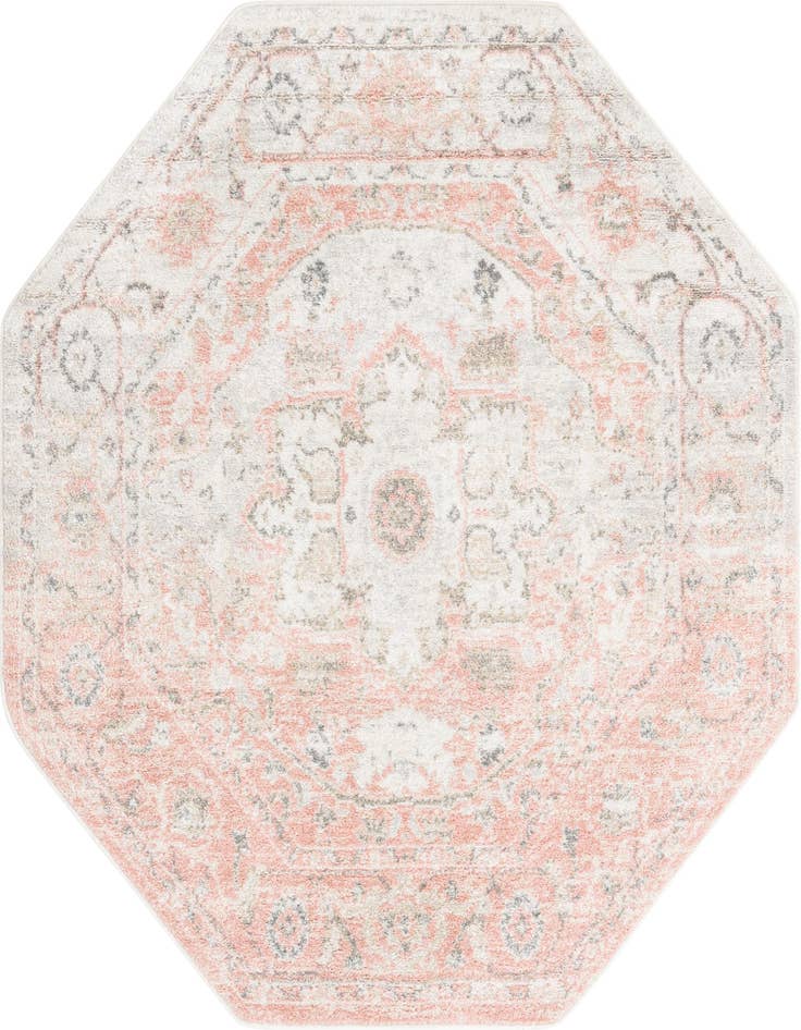 Detail image of 5' 3 x 5' 3 Madeline Vintage Octagon Rug