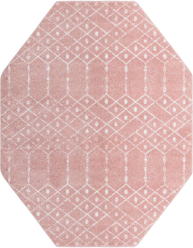 Detail image of 5' 3 x 5' 3 Paxon Trellis Octagon Rug