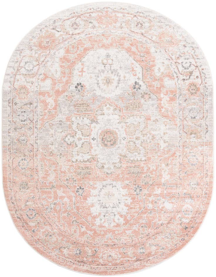 Detail image of 6' x 9' Madeline Vintage Oval Rug