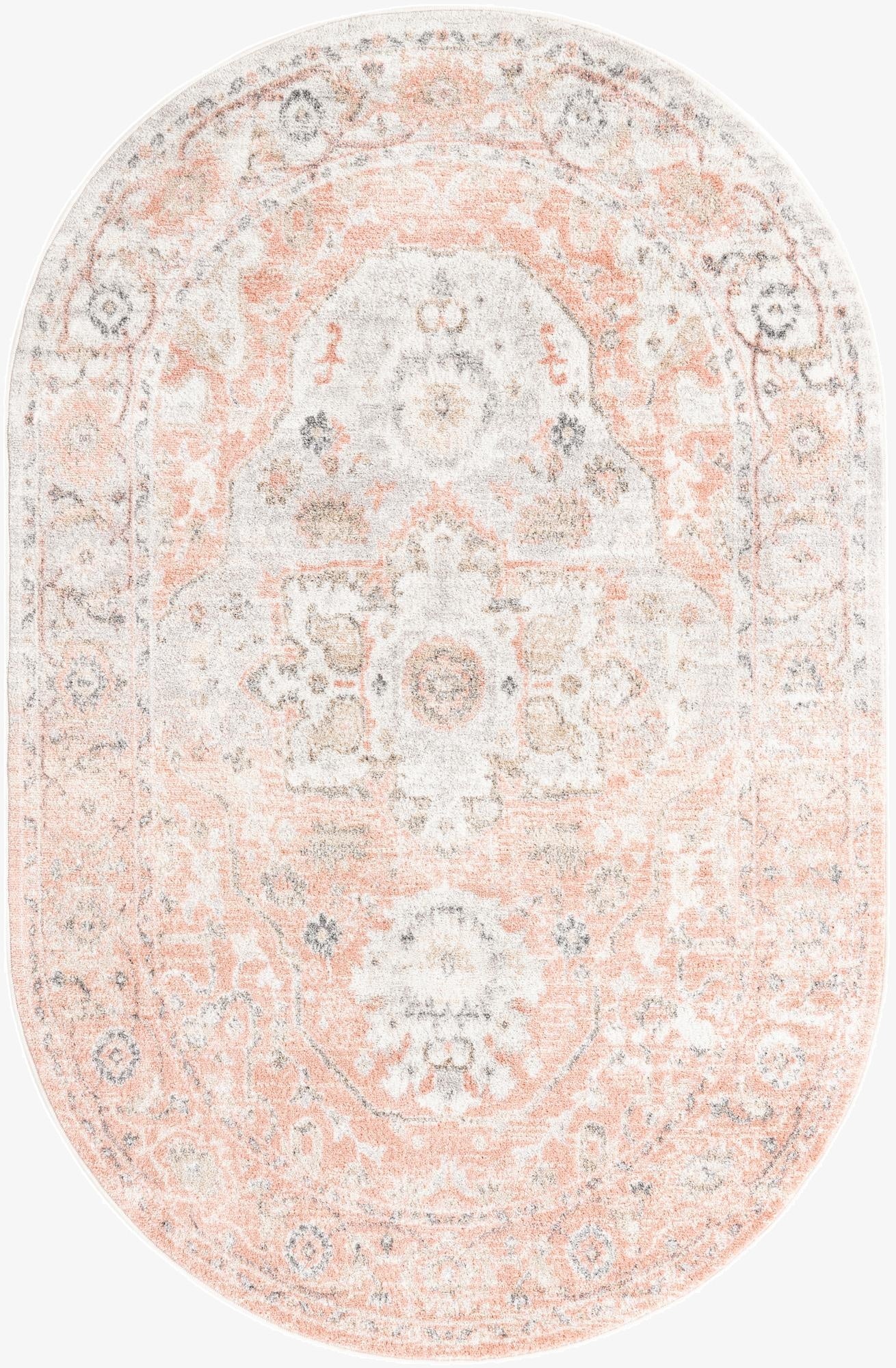 5' 3 x 8' Madeline Vintage Oval Rug
