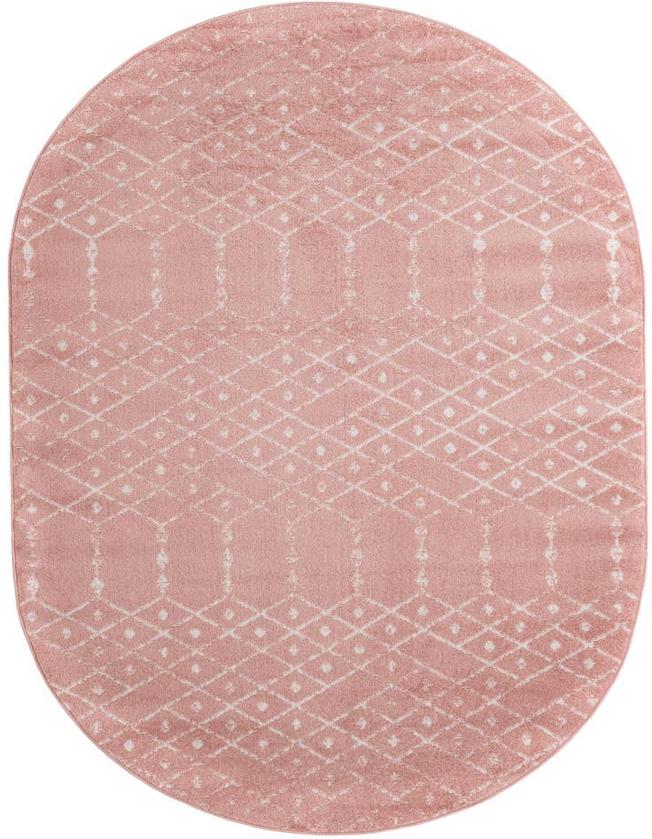 Detail image of 6' 1 x 9' Paxon Trellis Oval Rug