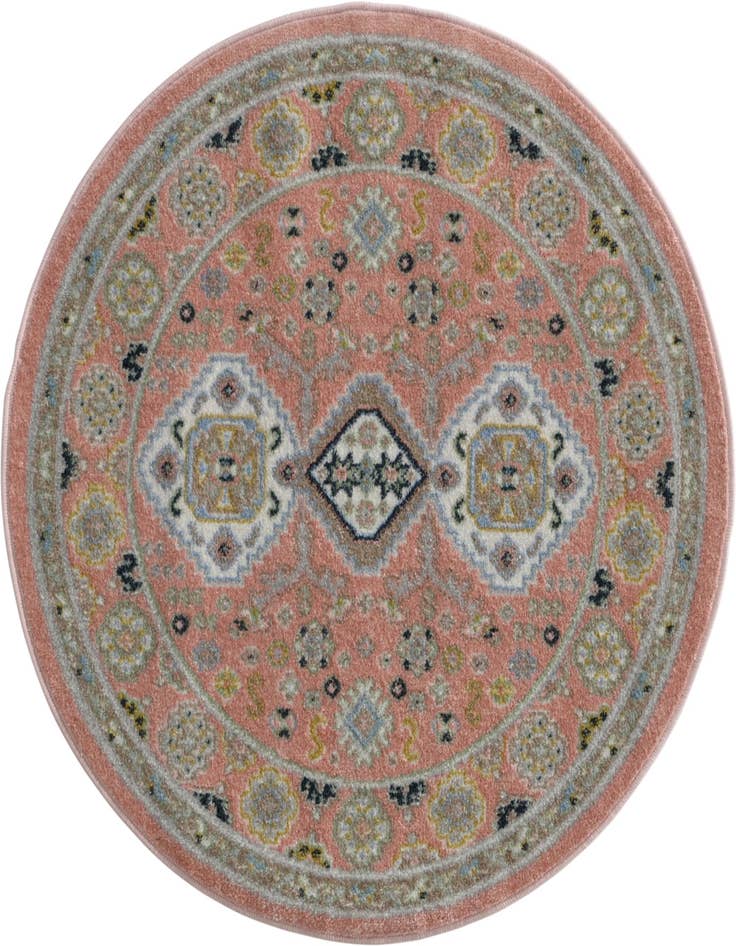 Detail image of 3' 3 x 3' 3 Kamala Washable Round Rug