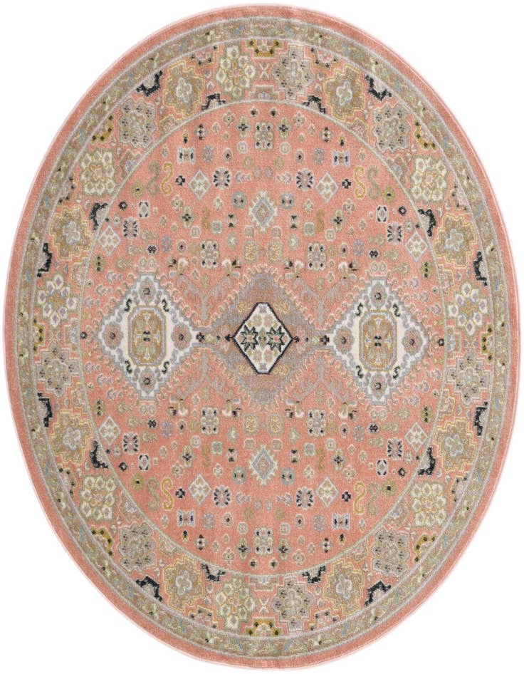 Detail image of 5' 3 x 5' 3 Kamala Washable Round Rug