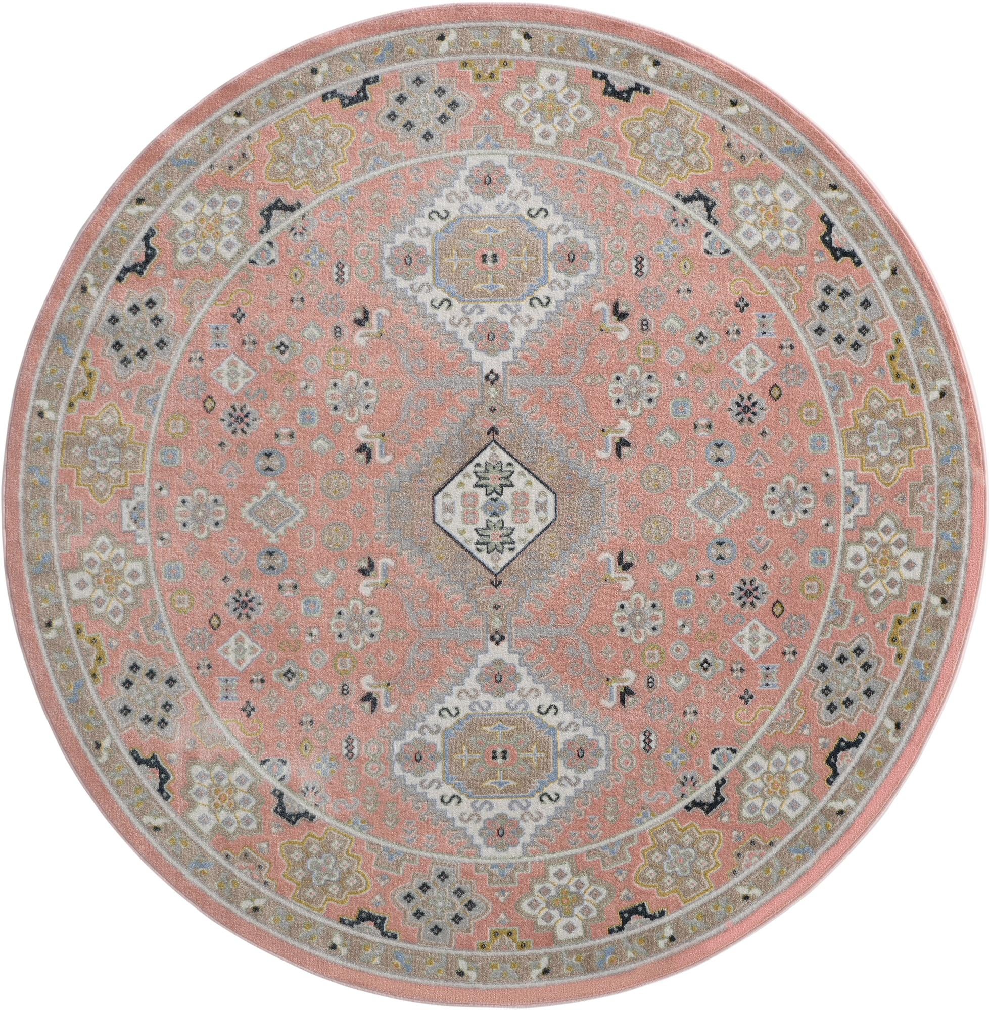 7' 10 x 7' 10 Kamala Washable Round Rug