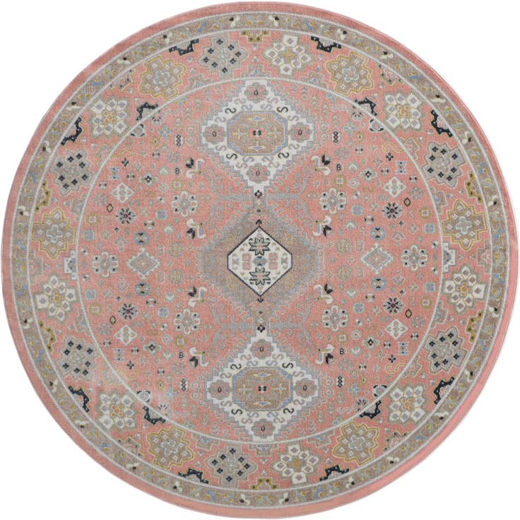 Detail image of 7' 10 x 7' 10 Kamala Washable Round Rug
