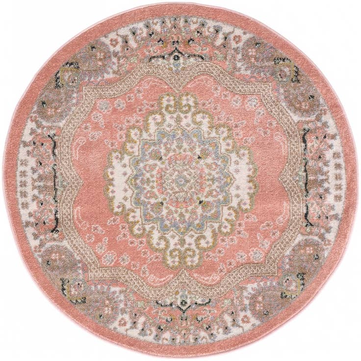 Detail image of 3' 3 x 3' 3 Kamala Washable Round Rug
