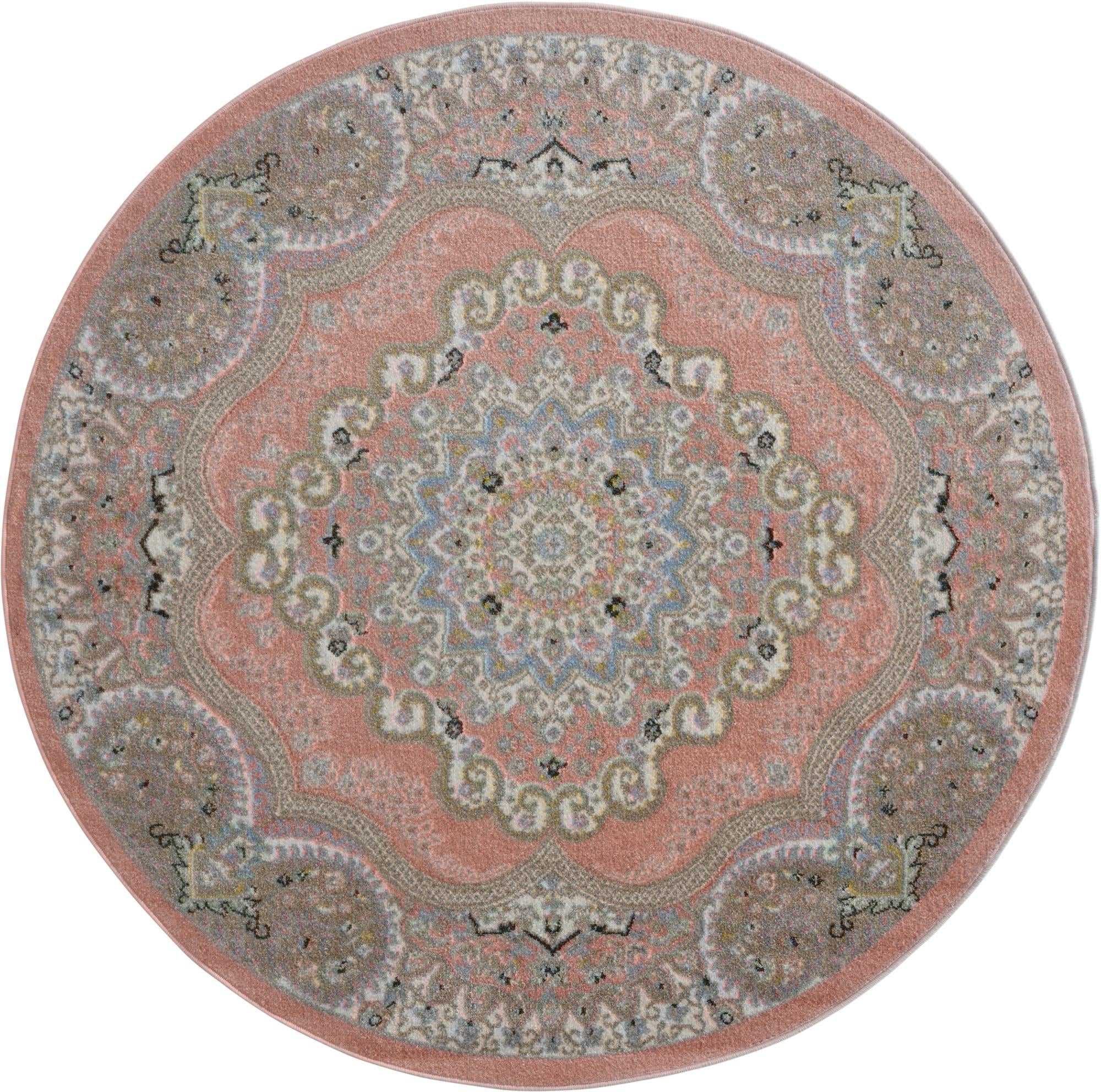 5' 3 x 5' 3 Kamala Washable Round Rug