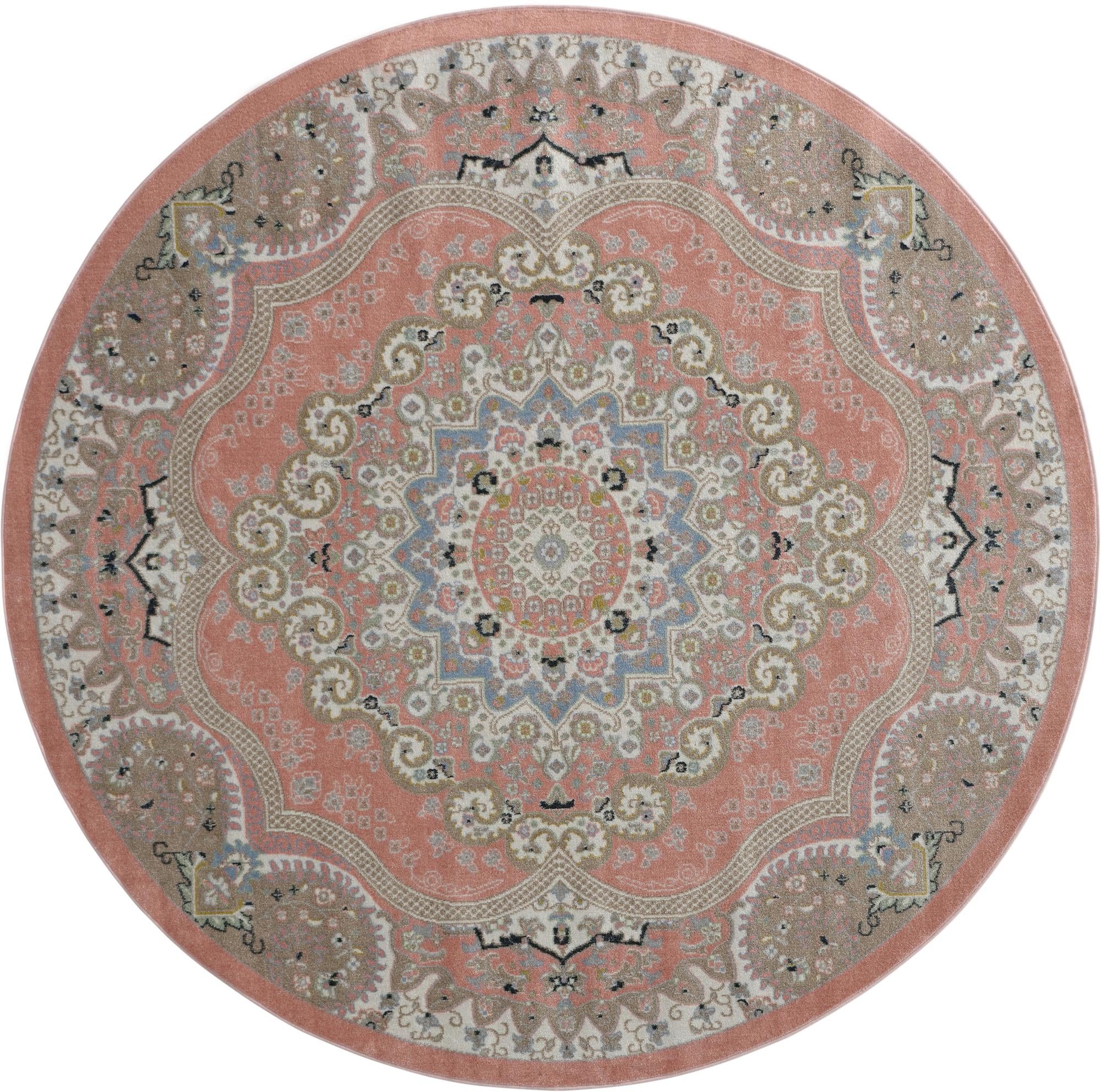 7' 10 x 7' 10 Kamala Washable Round Rug