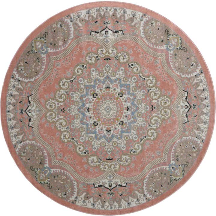 7' 10 x 7' 10 Kamala Washable Round Rug