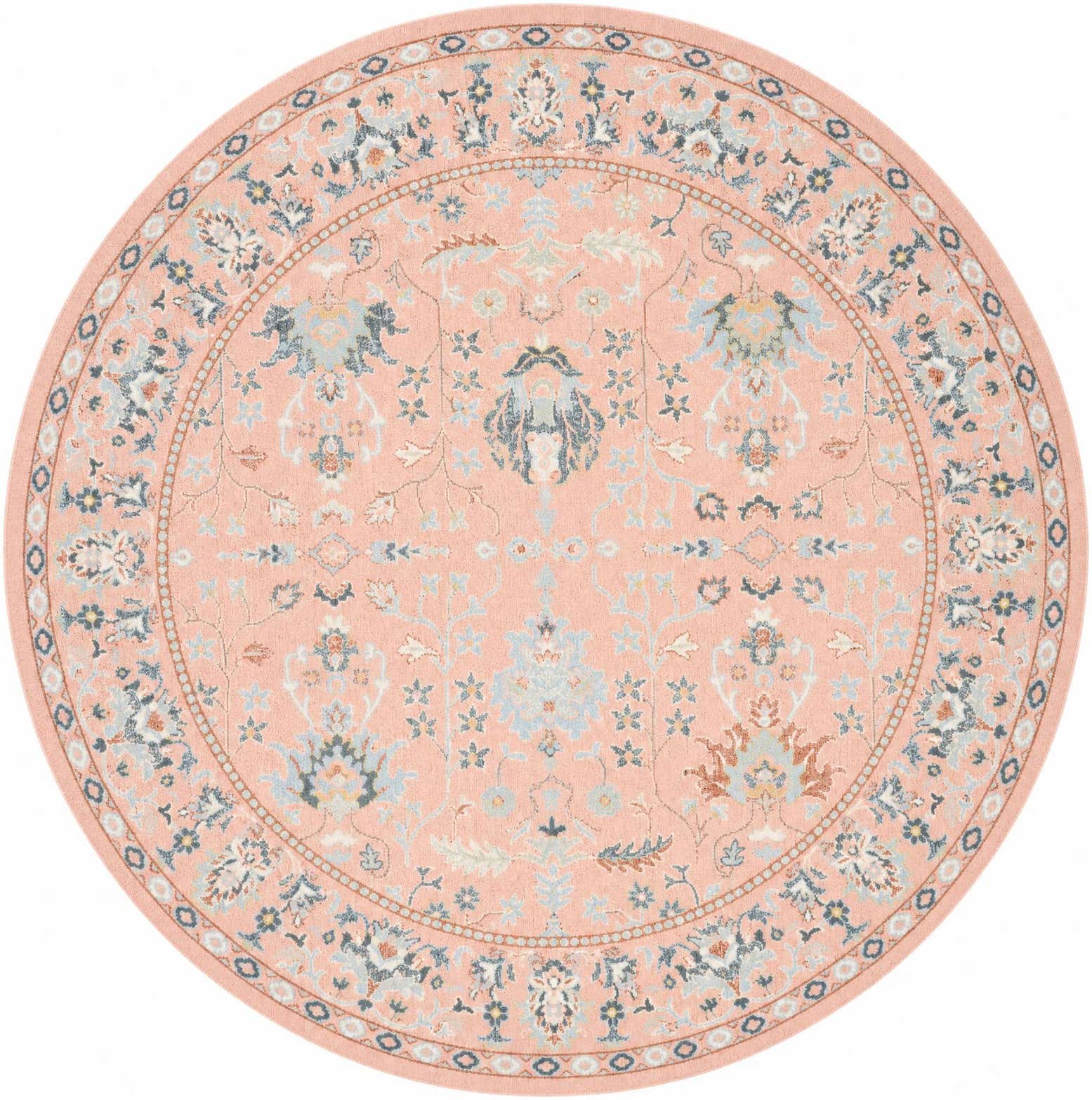 7' 10 x 7' 10 Kamala Washable Round Rug