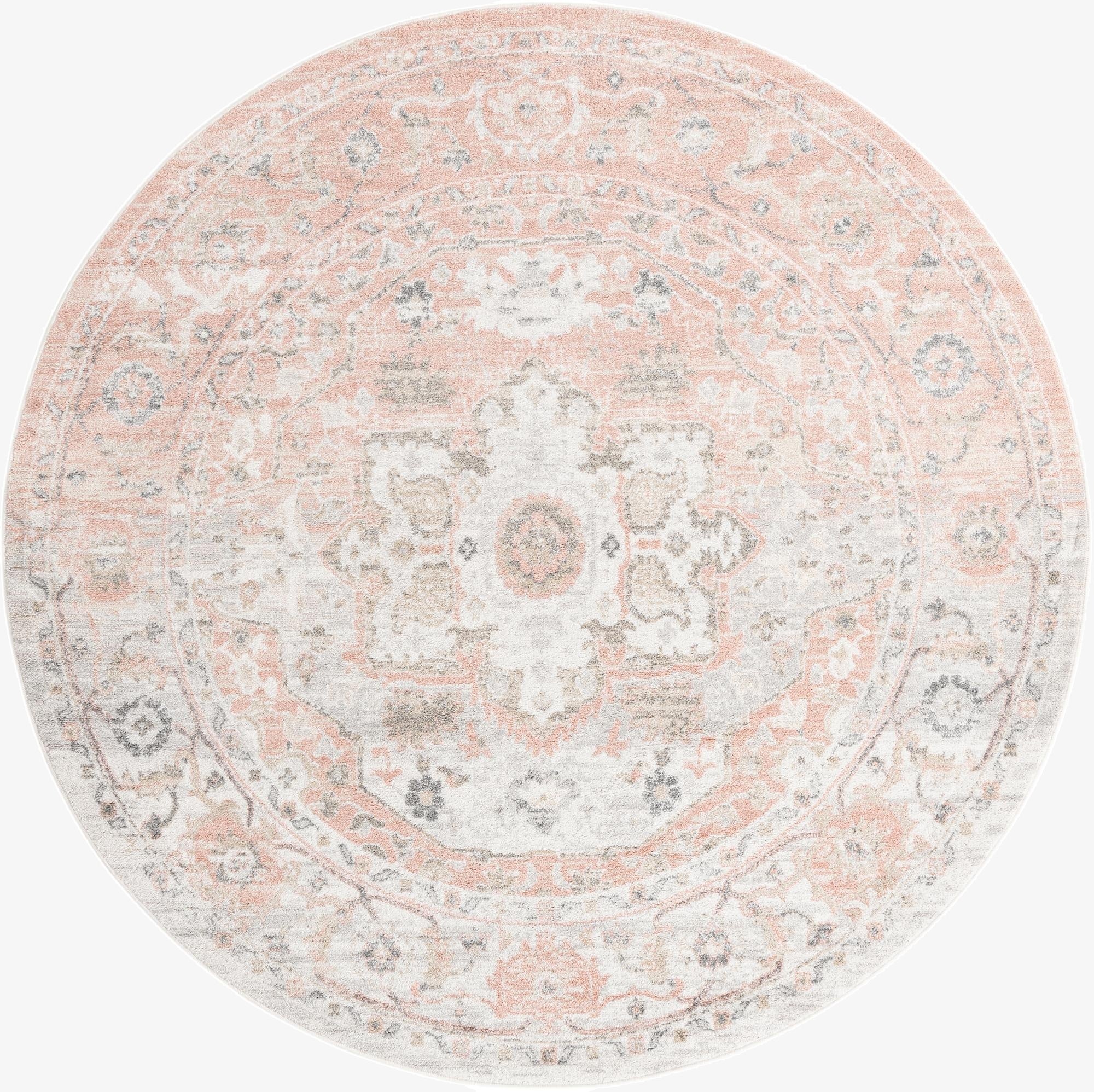 7' 10 x 7' 10 Madeline Vintage Round Rug