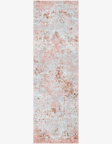 Rose Pink Kamala Washable Runner Rug