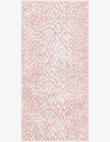Rose Pink Kamala Washable Runner Rug