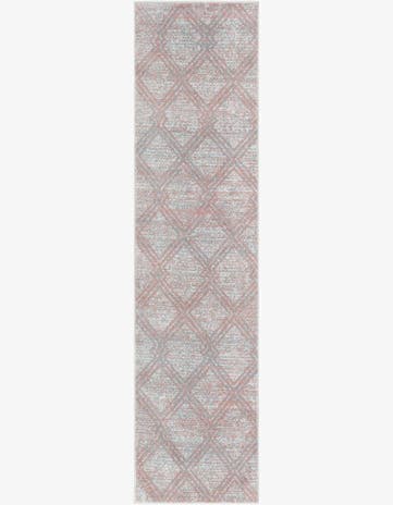 Rose Pink Kamala Washable Runner Rug