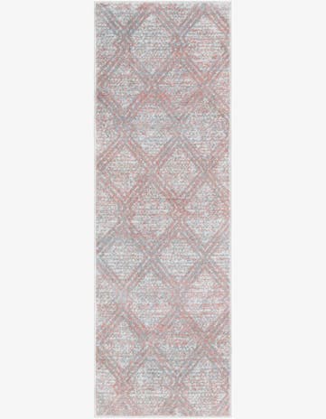 Rose Pink Kamala Washable Runner Rug