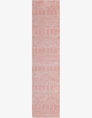 Rose Pink Paxon Trellis Runner Rug