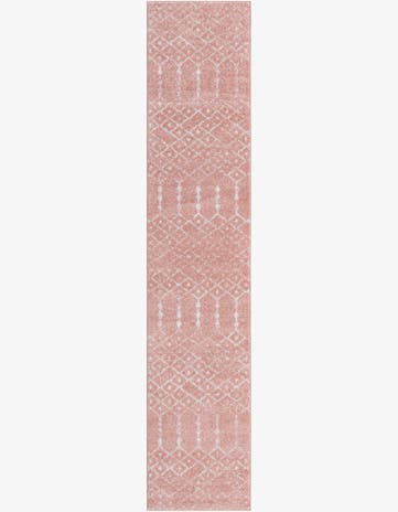 Rose Pink Paxon Trellis Runner Rug