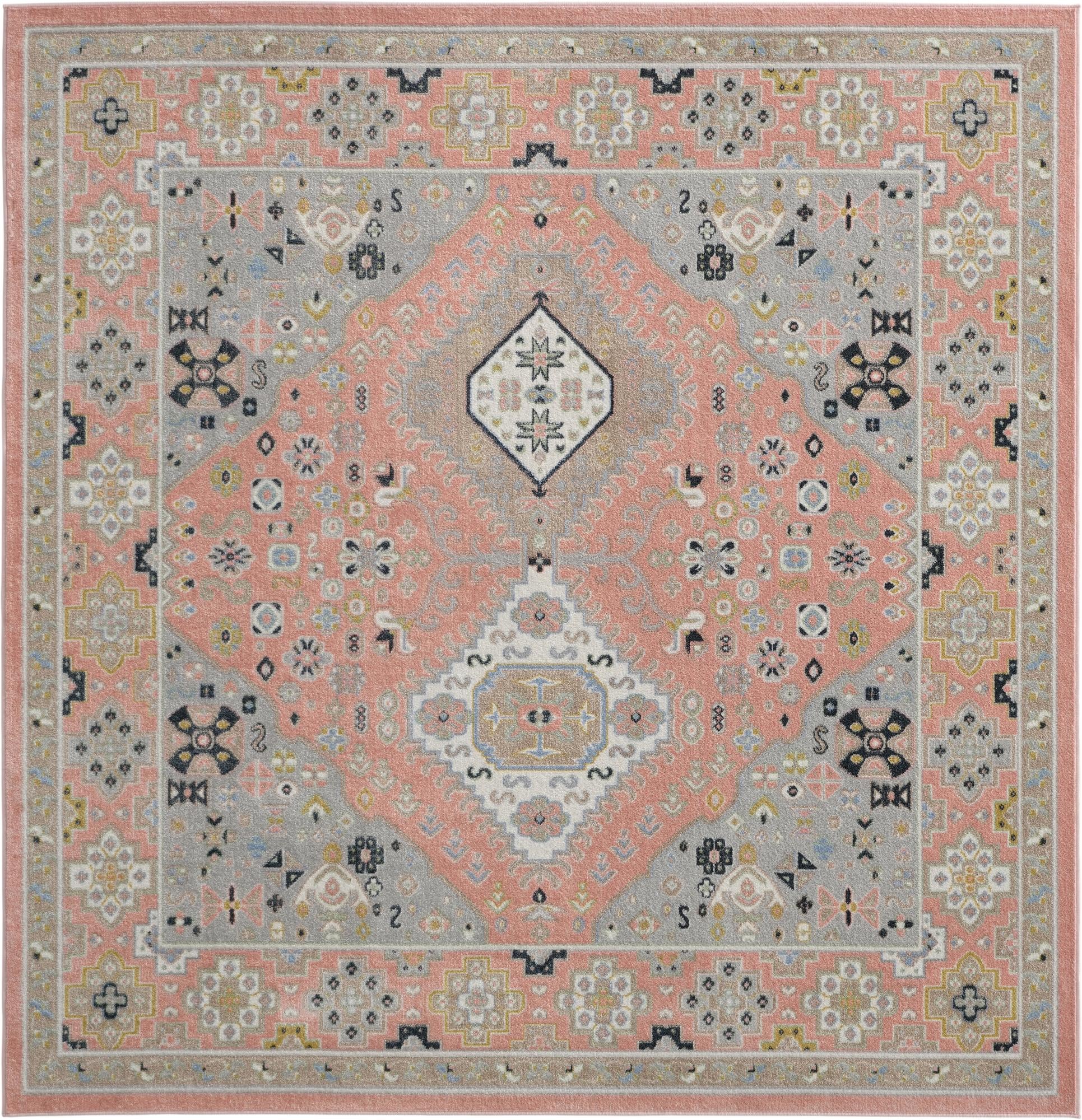 7' 10 x 7' 10 Kamala Washable Square Rug