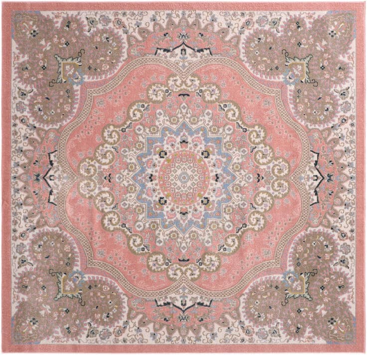Detail image of 7' 10 x 7' 10 Kamala Washable Square Rug