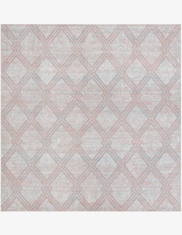 Rose Pink Kamala Washable Square Rug