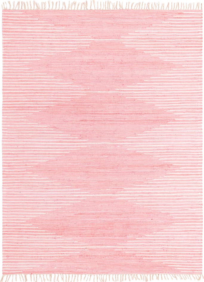 Detail image of 8' x 11' Hand Woven Chindi Cotton Rug