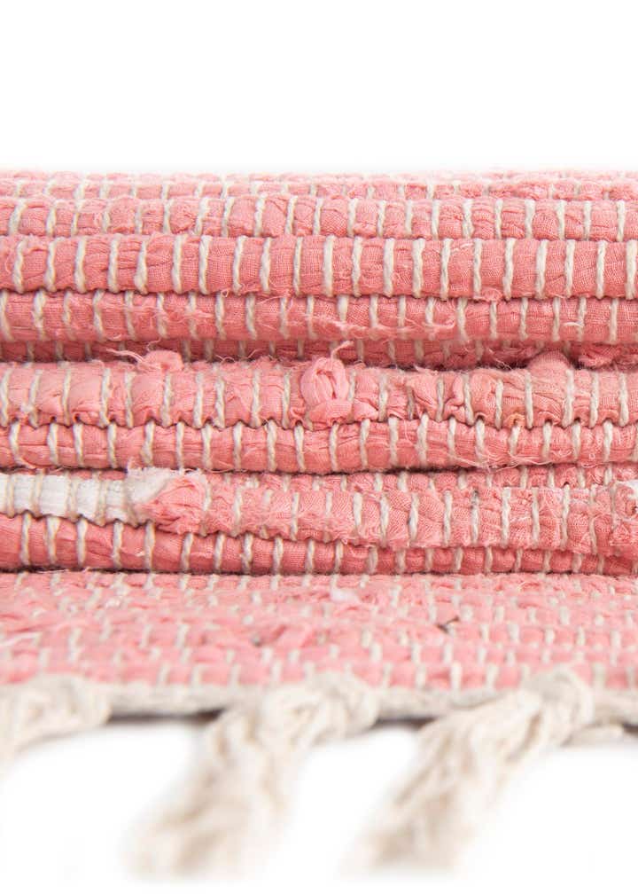 4' 1 x 6' 1 Hand Woven Chindi Cotton Rug