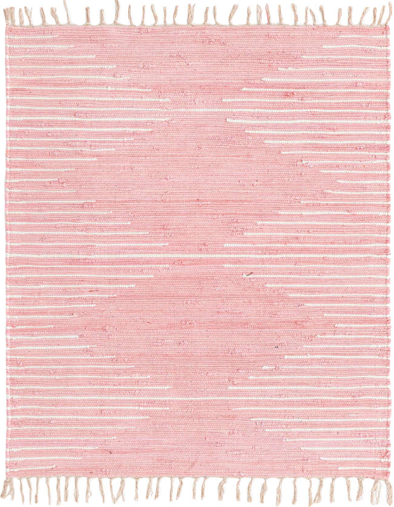 4' 1 x 6' 1 Hand Woven Chindi Cotton Rug