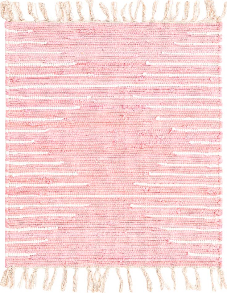 Detail image of 2' x 3' 1 Hand Woven Chindi Cotton Rug