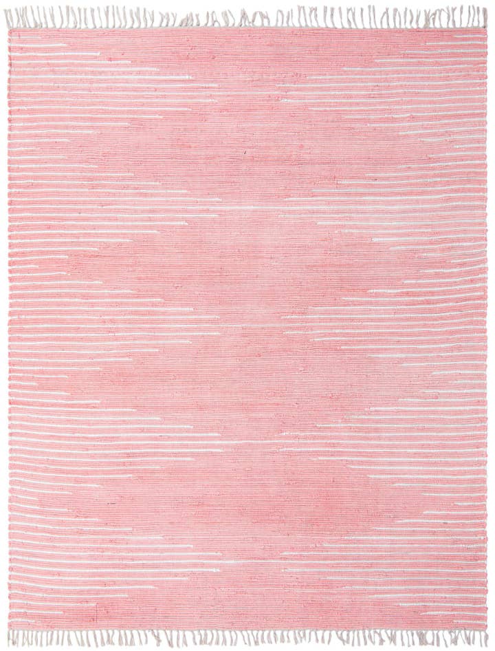 Detail image of 7' 10 x 10' Hand Woven Chindi Cotton Rug