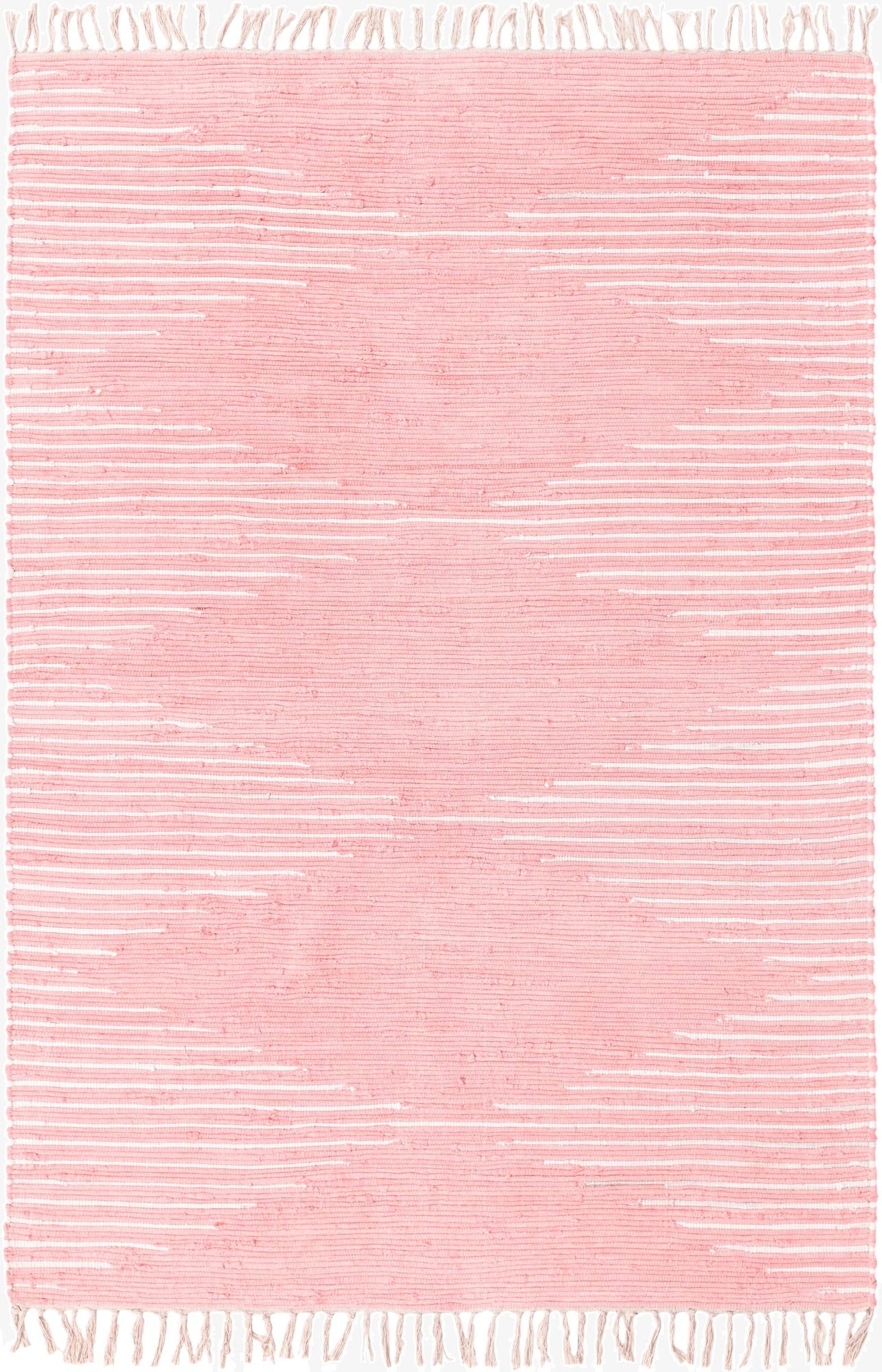 6' 1 x 9'  Hand Woven Chindi Cotton Rug