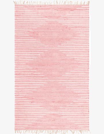 5' 1 x 8' Hand Woven Chindi Cotton Rug