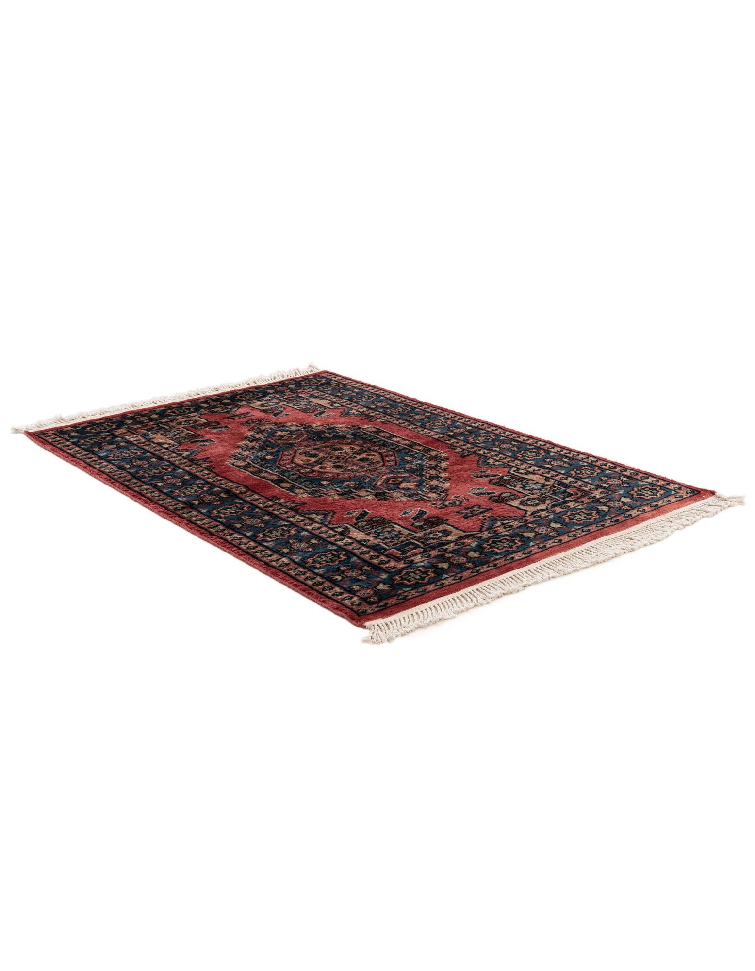3' 3 x 4' 6 Hand Knotted Bokhara Wool Rug