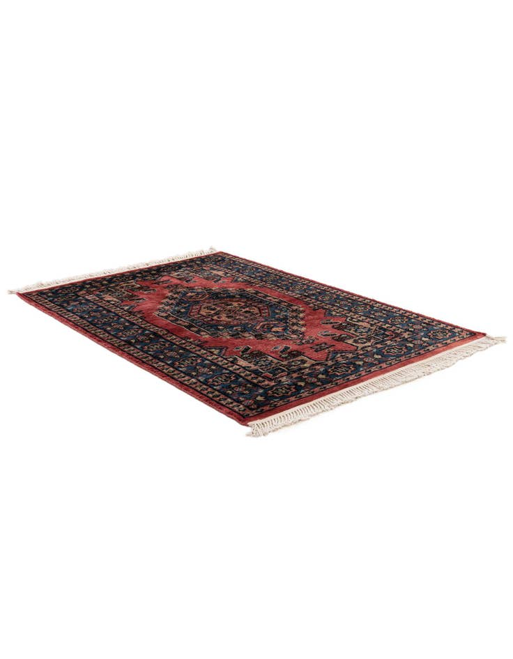 Detail image of 3' 3 x 4' 6 Hand Knotted Bokhara Wool Rug