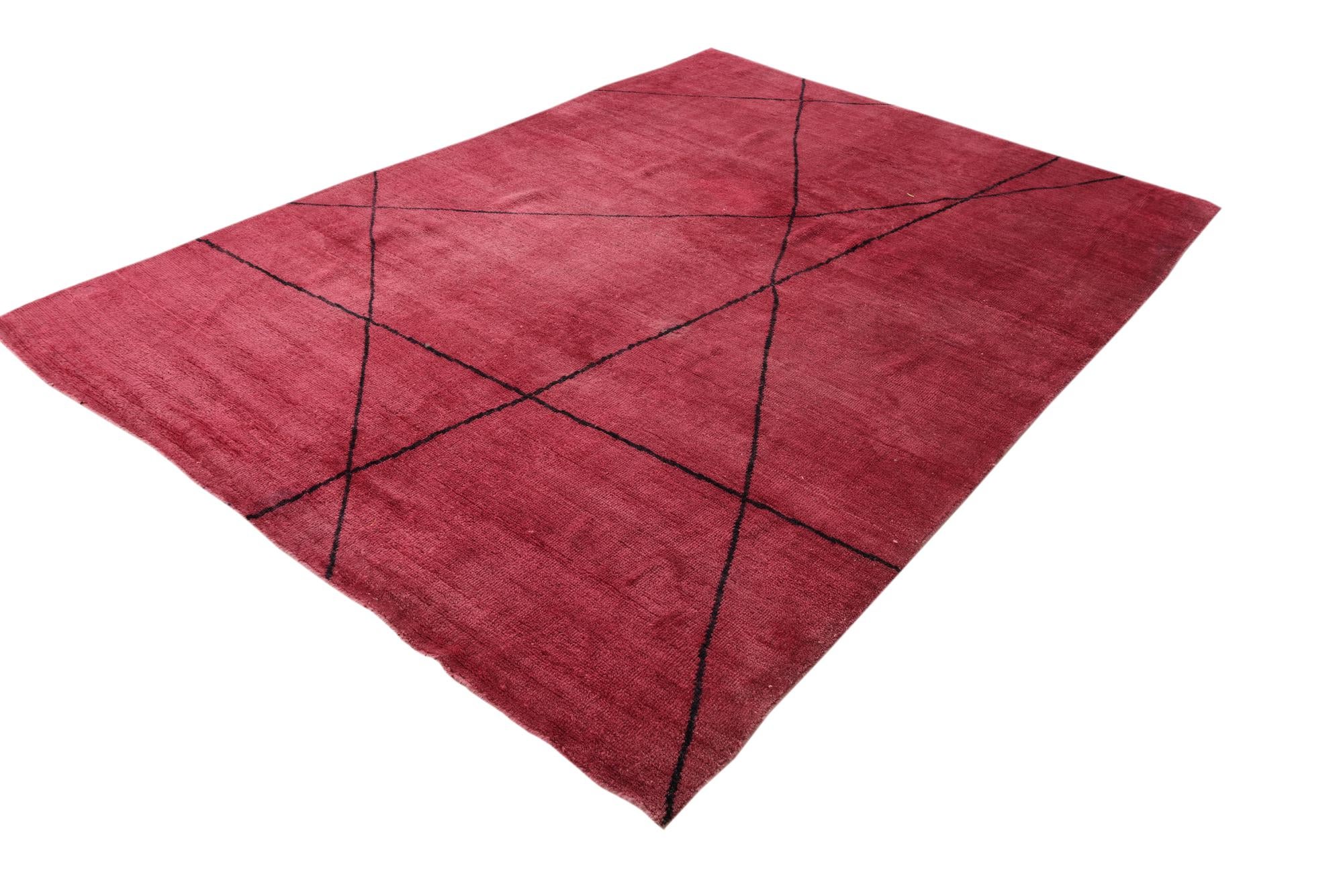 6' 9 x 9' 8 Hand Knotted Darya Wool Rug