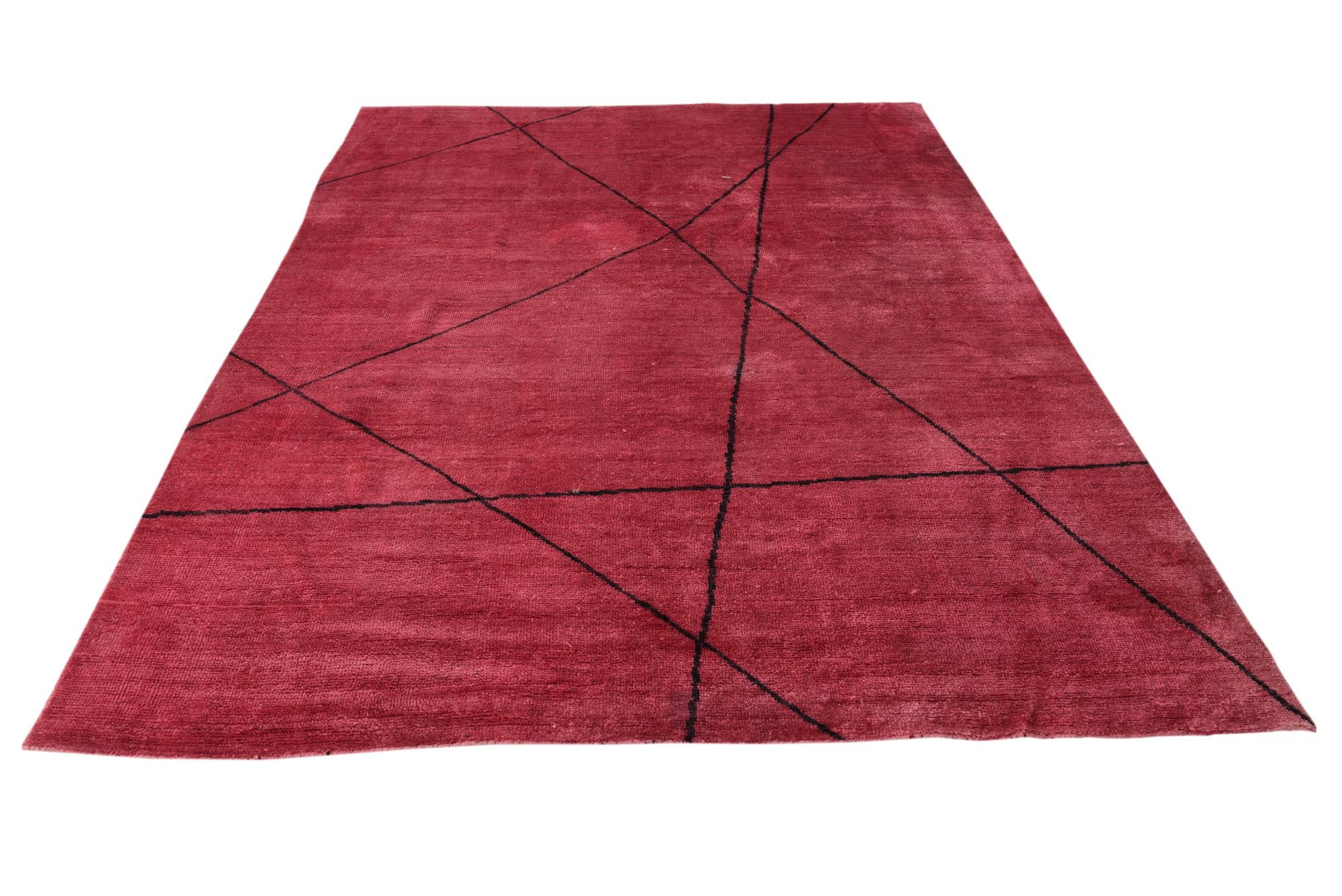 6' 9 x 9' 8 Hand Knotted Darya Wool Rug