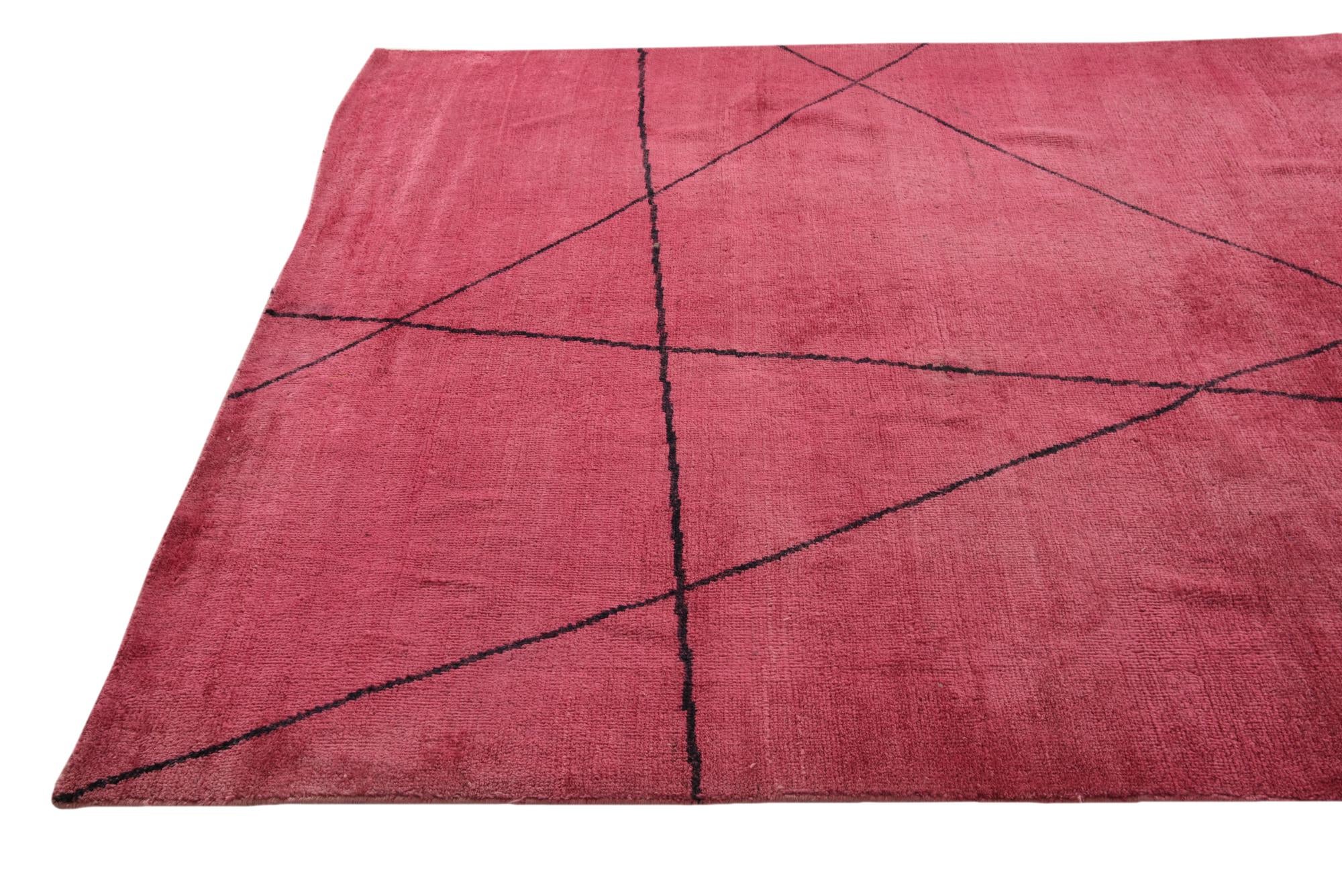6' 9 x 9' 8 Hand Knotted Darya Wool Rug