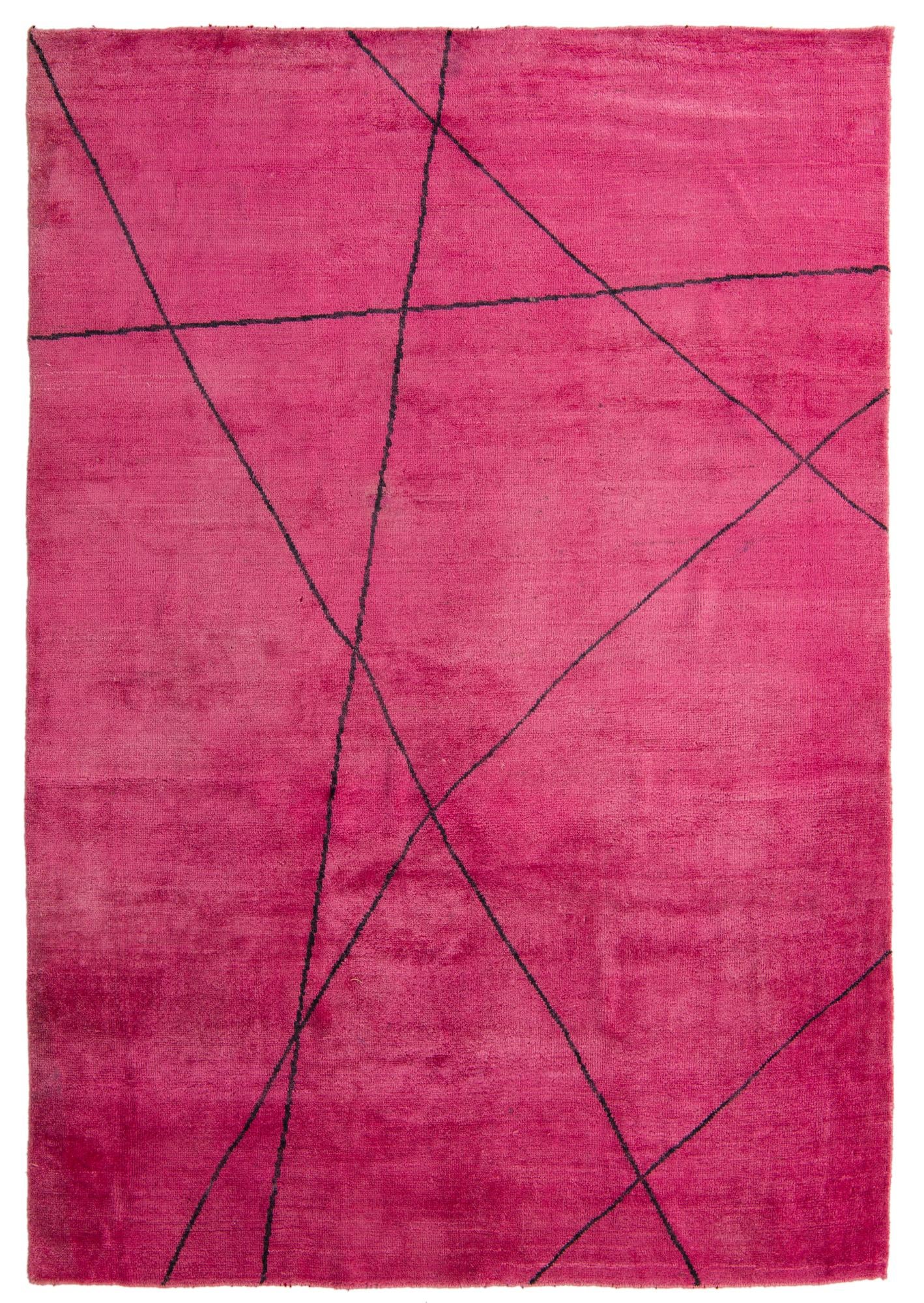 6' 9 x 9' 8 Hand Knotted Darya Wool Rug