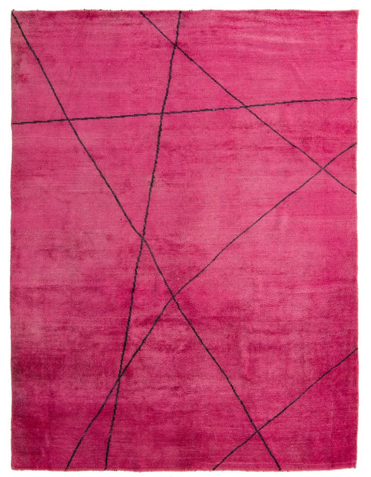 Detail image of 6' 9 x 9' 8 Hand Knotted Darya Wool Rug