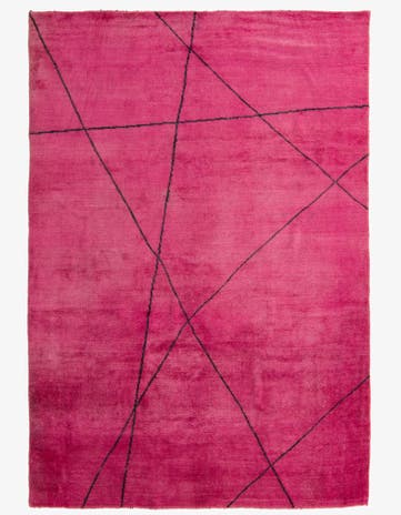 6' 9 x 9' 8 Hand Knotted Darya Wool Rug