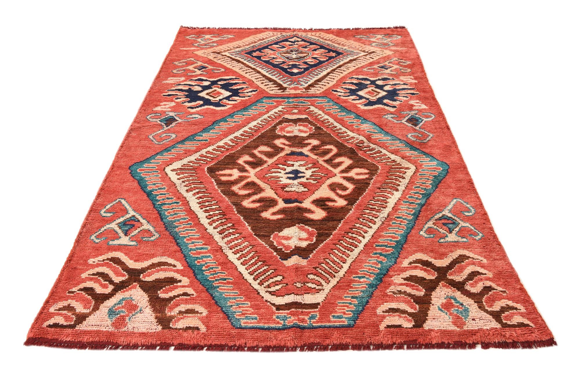 5' 2 x 8' 5 Hand Knotted Kazak Wool Rug