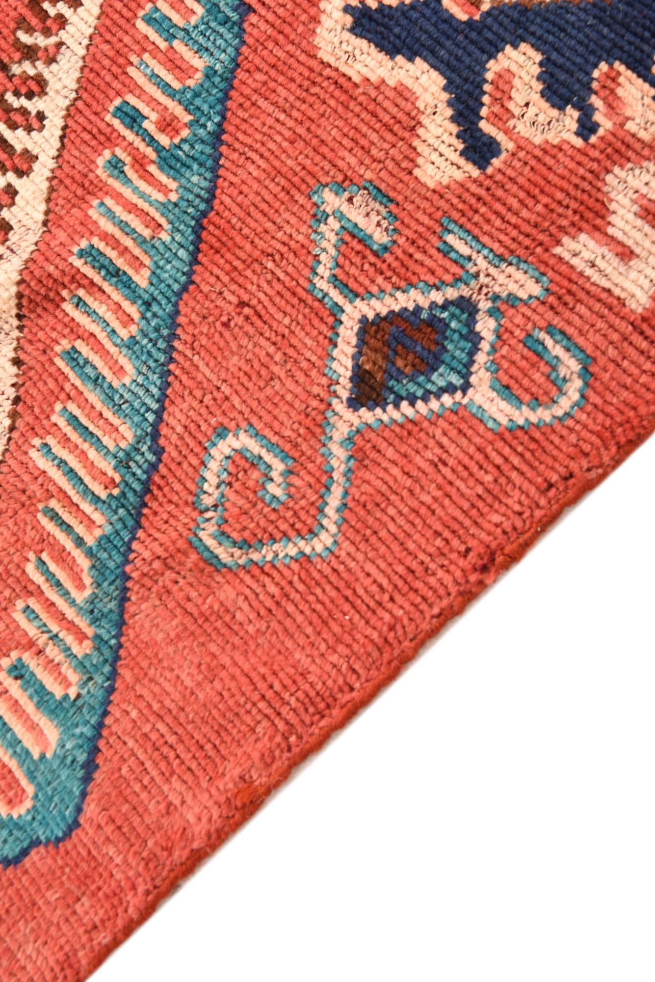 5' 2 x 8' 5 Hand Knotted Kazak Wool Rug