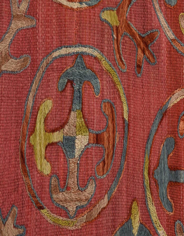 Detail image of 5' 7 x 6' 6  Hand Woven Kilim Suzani Wool Rug