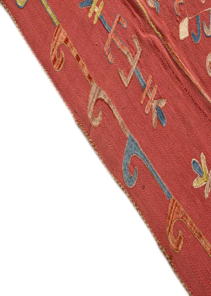 5' 8 x 7' 1 Hand Woven Kilim Suzani Wool Rug