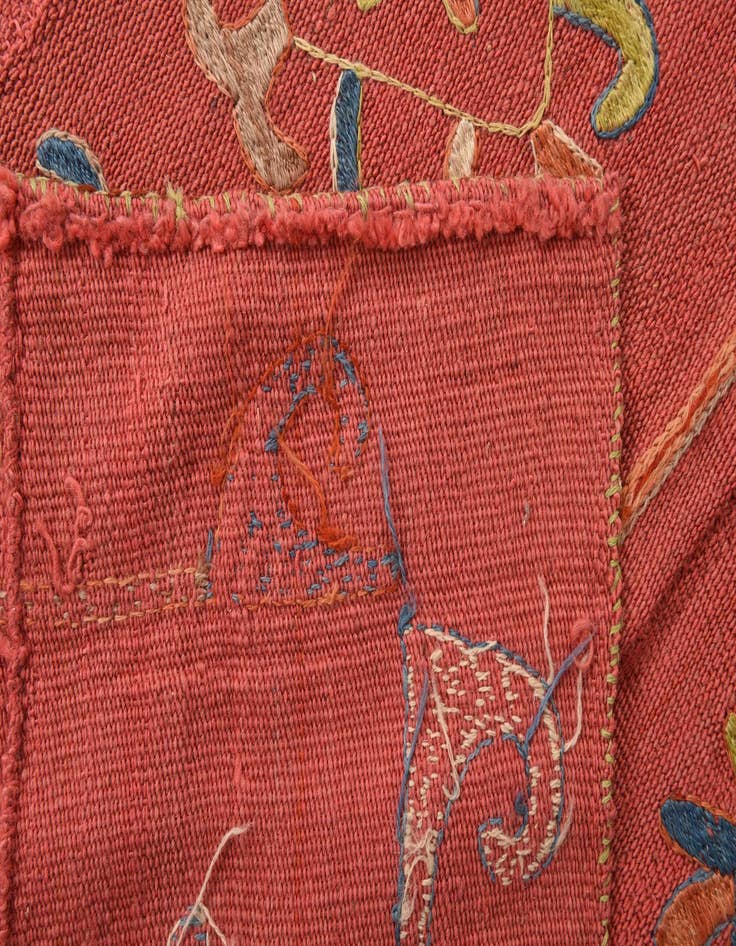 Detail image of 5' 8 x 7' 1  Hand Woven Kilim Suzani Wool Rug