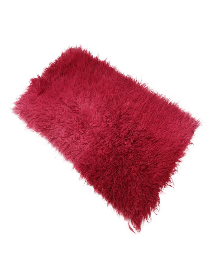 Detail image of 2' 4 x 4' 5  Hand Knotted Moroccan Wool Rug