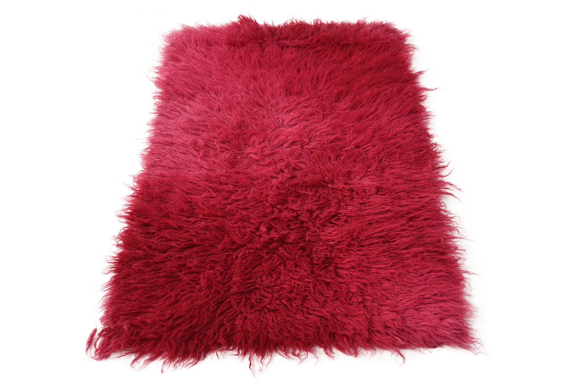 2' 4 x 4' 5 Hand Knotted Moroccan Wool Rug