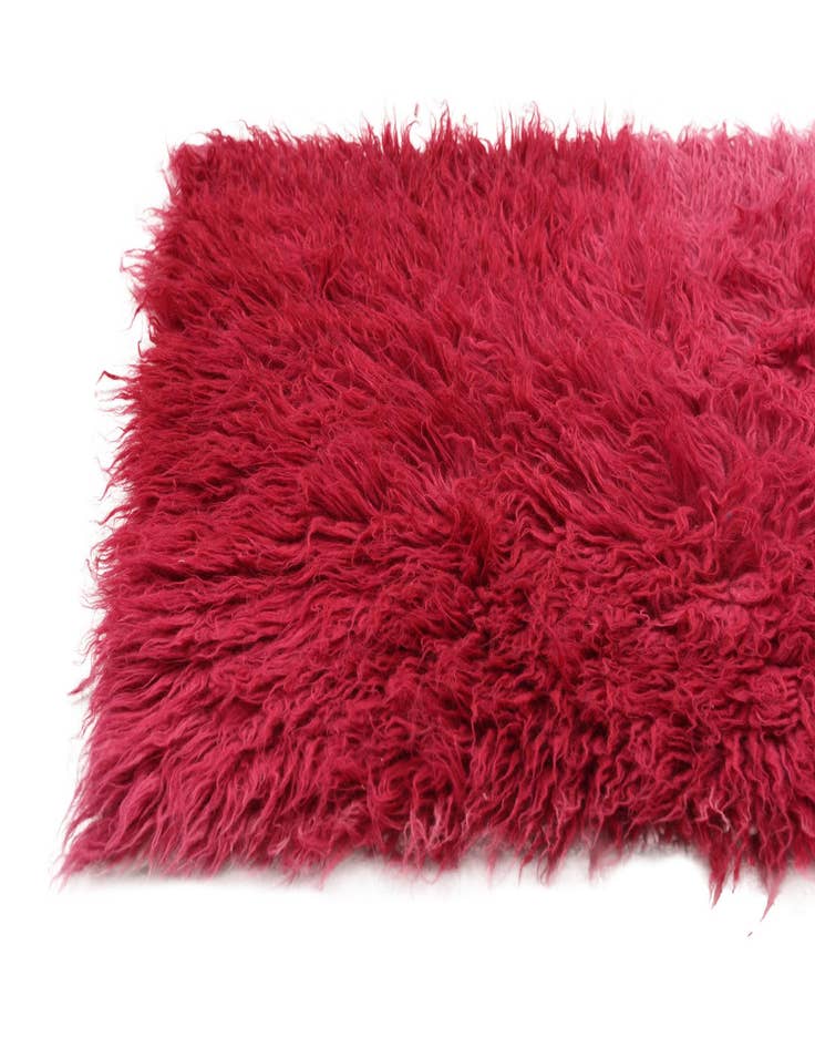 Detail image of 2' 4 x 4' 5  Hand Knotted Moroccan Wool Rug